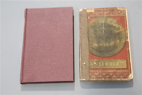 CANTERBURY: [Hasted, Edward] - The Canterbury Guide; Or, Travellers Pocket Companion, 8vo, modern cloth, but retaining